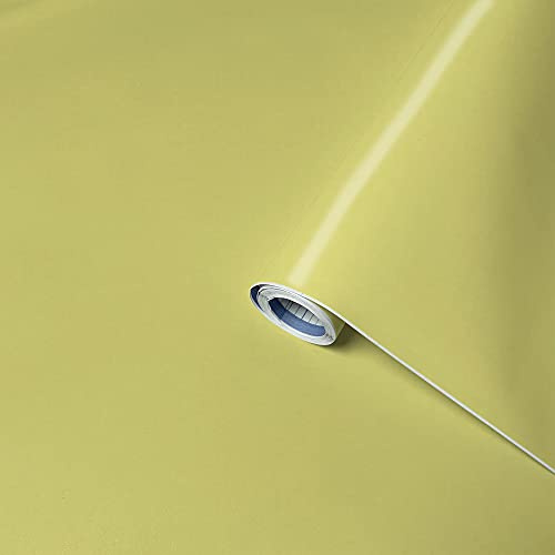 Venilia Klebefolie Uni Matt Gelb Dekofolie Möbelfolie Tapeten selbstklebende Folie, PVC, ohne Phthalate, gelb, 67,5cm x 2m, 160µm (Stärke: 0,16mm), 53316