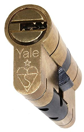 45/50 Brass YALE Superior Euro Cylinder with 3 Keys Anti Snap / Bump / Pick / Drill / Pull High Security uPVC Composite Door Barrel Profile Lock