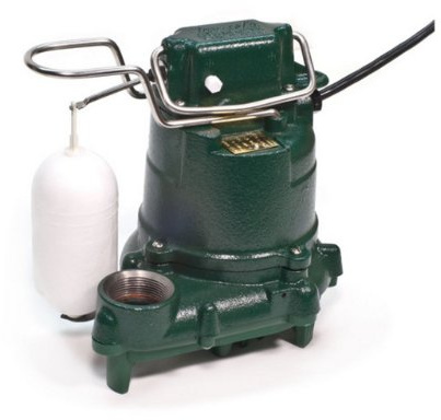 Zoeller 53-0016 115-Volt 0.3 Horse Power Model M53 Mighty-Mate Automatic Cast Iron Single Phase Submersible Sump/Effluent Pump