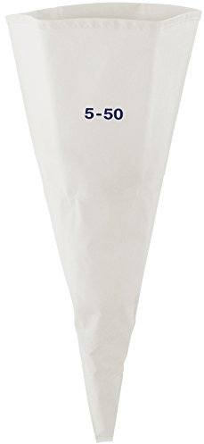 FMProfessional Manga Pastelera de Repostería, Apta para Pastelería, Crema, Tartas y Bizcochos, Bolsa Permanente para Relleno Salado. Algodón con Capa de Poliuretano, 50 cm, 1ud.