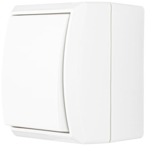 REV AquaForm, Ausschalter - Wechselschalter Feuchtraum IP44, Aufputz, weiß