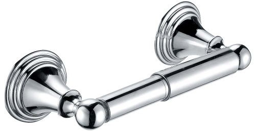 DAKA Traditional Wall Mounted Toilet Roll Holder with Polished Chrome Finish • Includes Fittings
