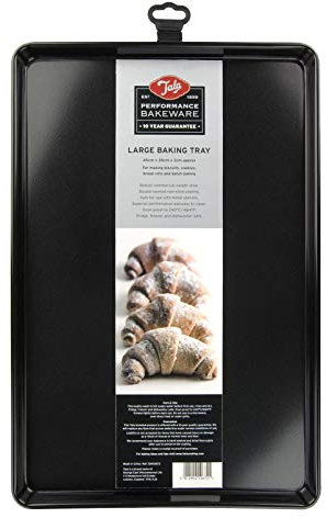 Tala Plaque de cuisson Performance, Acier au carbone de calibre professionnel avec revêtement antiadhésif Eclipse, Idéale pour la cuisson et la rôtisserie, 45 x 30 x 2 cm