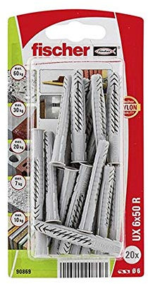 Fischer 090869 – Blister Nylon Dübel UX 6 x 50 RK NV