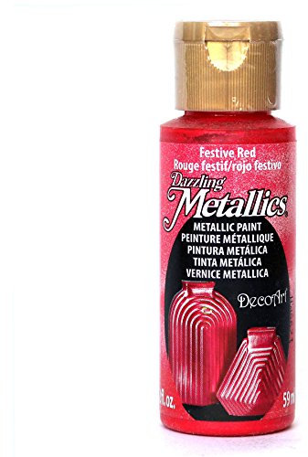 Deco Art Americana Acrylic Metallic Paint, Festive Red,59 ml (Pack of 1)