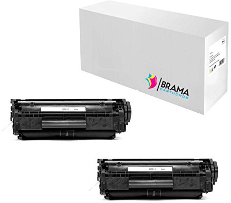 2 X Tóner Compatible HP Q2612A. (2000 copias)