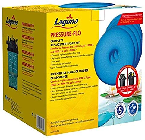 Laguna Pressure Flo Foam, 5 Pack – 27 cm. Replacement Pond Filter Media, PF4000