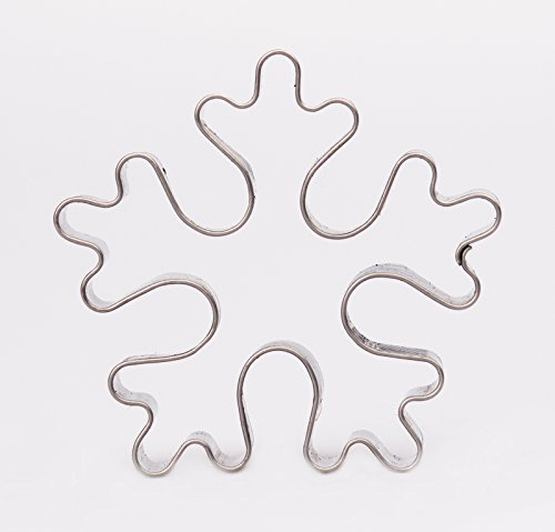 Schneeflocke 6 cm aus Edelstahl, Ausstecher, Ausstechform