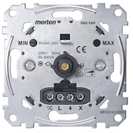 Merten Drehzahlsteller-Einsatz MEG5143-0000 20-400VA Einsätze Drehzahlsteller 4042811155438