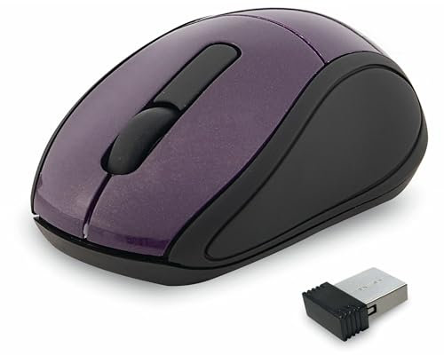 Verbatim Wireless Mini Travel Mouse Ratón RF inalámbrico óptico - Ratón (óptico, RF inalámbrico, púrpura)