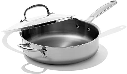 OXO Good Grips Tri-Ply Stainless Steel Pro 4QT Covered Skillet