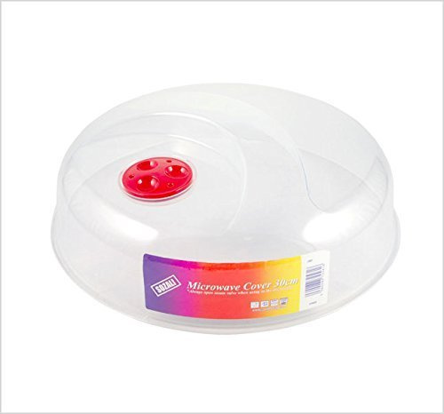 2 x 30cm Large Ventilated Microwave Food Plate Dish Cover by BS