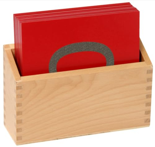 Betzold - Fühl- und Tastplatten, Sandpapier-Ziffern im Holzkasten - Mathematik