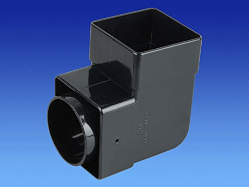 Wavin OSMA 0T019 4t862 schwarz Rohrbogen/Ellenbogen – 87,5 °für 61 mm, quadratisch, Fallrohre.
