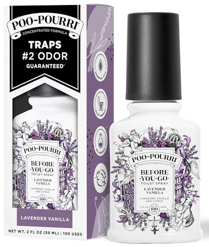 Poo-Pourri Before-You-Go Toilet Spray, Lavender Vanilla Scent, 2 oz