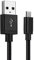 CELLONIC Cavo USB del Tipo Micro USB Compatibile con CUBOT X18 Plus/King Kong / J3 / R9 / Nova/Note S/Magic/Max/Rainbow 2 2A Cavetto per Telefono Smartphone 1m in Nylon Nero per Cellulare