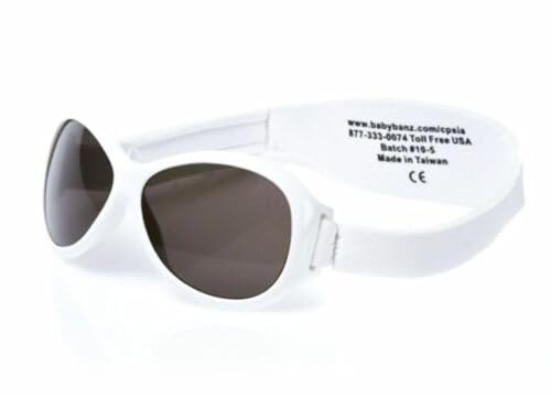 Kidz Banz Retro Banz Oval Kidz Sunglasses, Arctic White, 2-5 Years