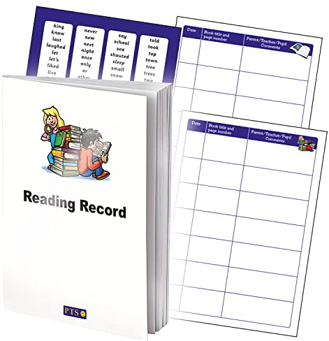 1 White A5 Children Reading Themed 40 Page Reading Record Book Primary Teaching Services