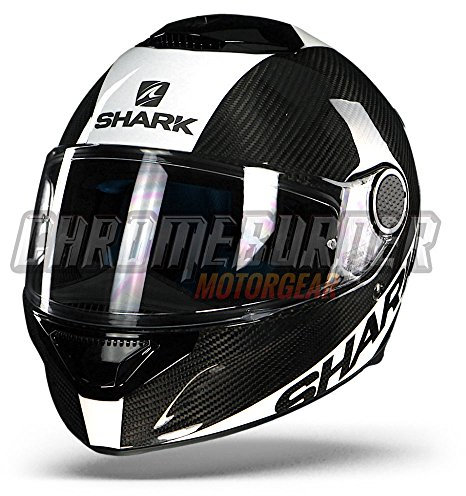 Shark Motorradhelm, Vollvisierhelm, Integralhelm Spartan Carbon weiß XXL, Unisex, Sportler, Ganzjährig