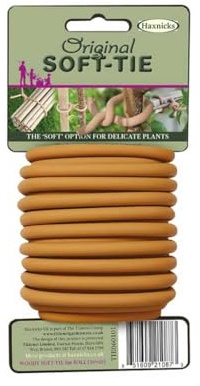 Tierra Garden Garden Twist Tie - Original Soft Tie for Plants & Trees - 16.4' - UV Stabilised Rubber Compound