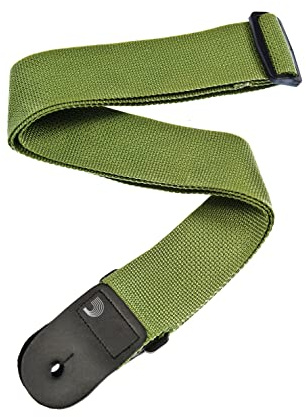 Correa Planet Waves de polipropileno para guitarra, color verde.