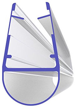 Duschdichtung 201cm 2010mm für 5mm, 6mm, 7mm und 8mm 8861 Glasstärke Wasserabweiser Ersatzdichtung Duschprofil Duschtürdichtung