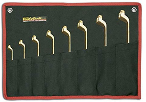 JUEGO 8 LLAVES ACODADAS 6-7 MM / 20-22 MM ANTICHISPA AL.BRON.