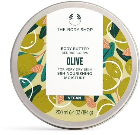 The Body Shop Olive Body Butter unisex, Olive Körperbutter 200 ml, 1er Pack (1 x 200 ml)