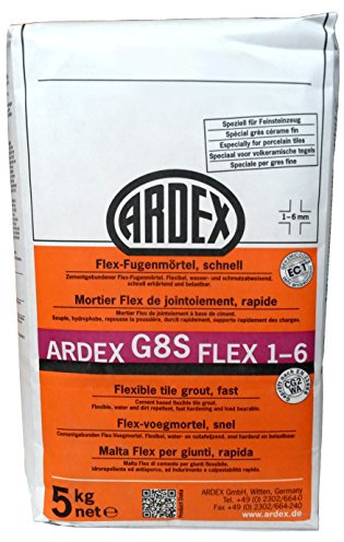 ARDEX Mortier de joint flexible G8S - 1-6 mm - 5 kg - Couleur « jurabeige » - Durcissement rapide et résistant