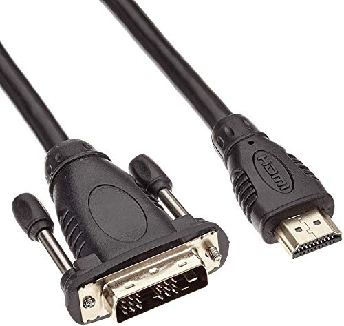 PremiumCord High Speed ​​Kabel 3 m HDMI A - DVI-D M/M, Kompatibel mit Video FULL HD 1080p, Deep Color, 3D, ARC, HDR, 4,95Gbps, vergoldete Anschlüsse, schwarz