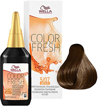 Wella Professionals Color Fresh 5/07 hellbraun natur-braun, 75 ml