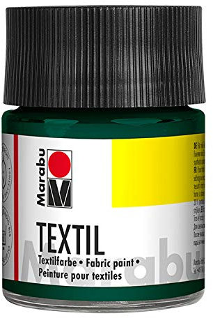 Marabu Textil Jar, Verde Oscuro, 5 x 5 x 7.7 cm