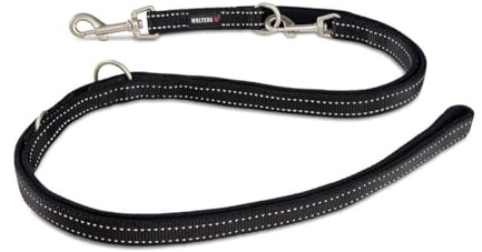 Wolters Führleine Soft & Safe reflektierend Gr.M 200cm x 15mm schwarz/schwarz