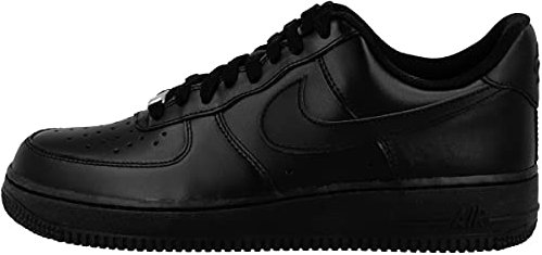 Nike Unisex Air Force 1 '07 Turnschuh, Black Black, 37.5 EU