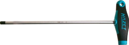 HAZET Schraubendreher, mit T-Griff 828-3, Innensechskant Profil, SW 3 mm | Abtrieb Innensechskant Profil, Chrom-Vanadium, verchromt, Spitze brüniert, SW 3 mm, Länge l1 150 mm, Länge l2 168 mm, 16 g