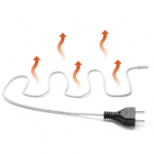 Cable chauffant de 50W pour serre de jardin 6m