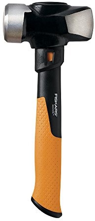 Fiskars Pro IsoCore 4 lb Club Hammer (14) - Drilling Hammer with Wedged Demolition and Driving Face, Shock-Absorbing Grip - Construction and Home Improvement Tools