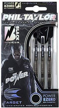 Target Darts Dartpfeile – Phil Taylor Power 8Zero Titan Soft-Tip Darts, 20 g