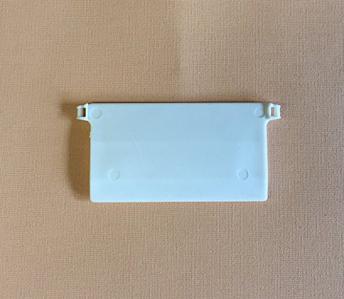 cg-sonnenschutz 10 Stück Beschwerungsplatten Breite 89 mm Gewichte für Vertikaljalousie Lamellen Vorhang Vorhang-Lamellen weiß aus Kunststoff