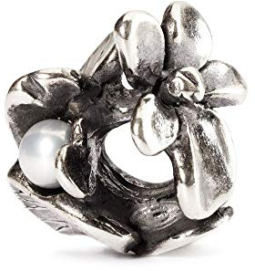 Trollbeads Damen-Bead 925 Sterling Silber weiß TAGBE-00028