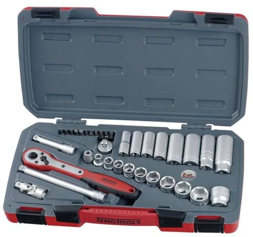 Teng T3835AF T3835 3/8-inch Socket Set A/F Drive (35 Pieces)
