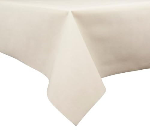 Sensalux Bierzeltgarnitur, Tischdecke aus stoffähnlichem Vlies, Standard 100 by Oeko-TEX, ideal für Jede Feier, Catering, Hochzeit, Geburtstag, 1m x 2,5m, Creme
