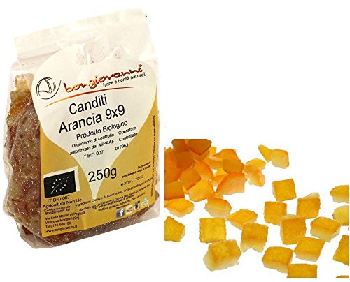 BONGIOVANNI FARINE E BONTA' NATURALI Arancia Candita (cubetti) 250g BIO