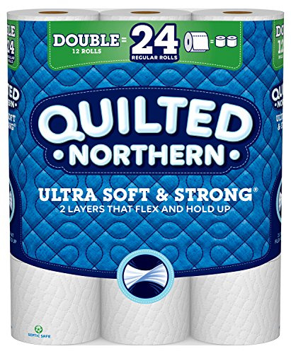 Quilted Northern Ultra Soft & Strong Toilet Paper, 12 Double Rolls, 164 Count of 12 Each.