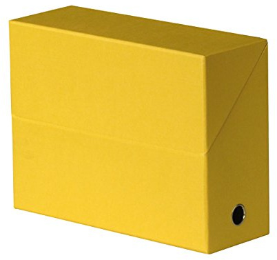 Oxford 100725569 Boîte de Transfert Toilée, Jaune, Dos 9 cm