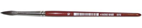 Haarpinsel Aquarell Größe 14 rot