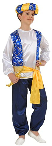 W WIDMANN MILANO Party Fashion - Costume enfant prince arabe, Orient, sultan, déguisements de carnaval