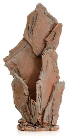 biOrb 46125 Schiefer Ornament L rot - detailreiche Aquariendekoration in Form eines künstlichen Felsens zur stilvollen Einrichtung von Süßwasseraquarien und Meerwasseraquarien geeignet