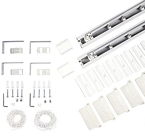 Ventanara® Oberschiene Lamellenvorhang inklusive Zubehör 200 cm