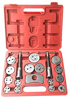 KIT CHIAVE PISTONCINI ARRETRATORE FRENI A DISCO MANUALE AUTO ACCESSORI 18PZ